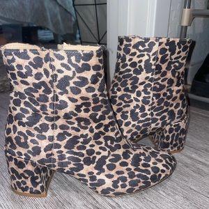 Cheetah booties